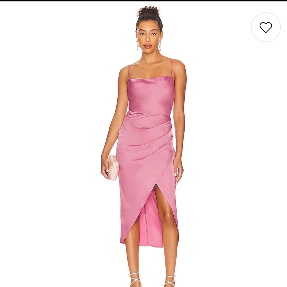 Revolve MIDI dress in pink